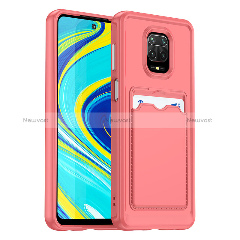 Ultra-thin Silicone Gel Soft Case 360 Degrees Cover J02S for Xiaomi Redmi Note 9 Pro Max Red