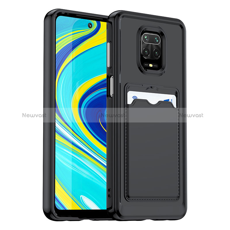 Ultra-thin Silicone Gel Soft Case 360 Degrees Cover J02S for Xiaomi Redmi Note 9S Black