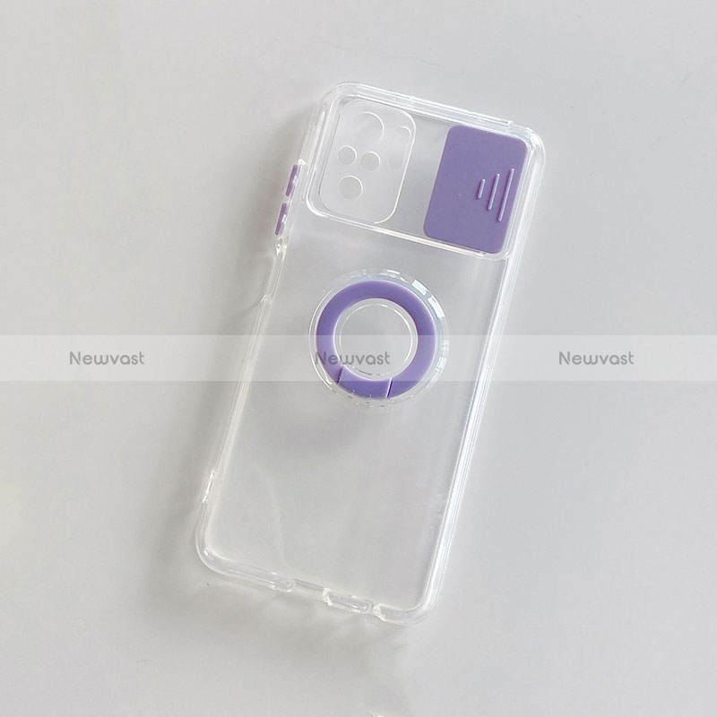 Ultra-thin Silicone Gel Soft Case 360 Degrees Cover MJ1 for Xiaomi Redmi Note 10 4G Clove Purple