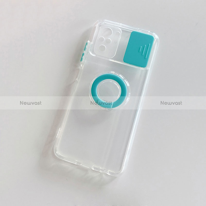 Ultra-thin Silicone Gel Soft Case 360 Degrees Cover MJ1 for Xiaomi Redmi Note 10 4G Cyan