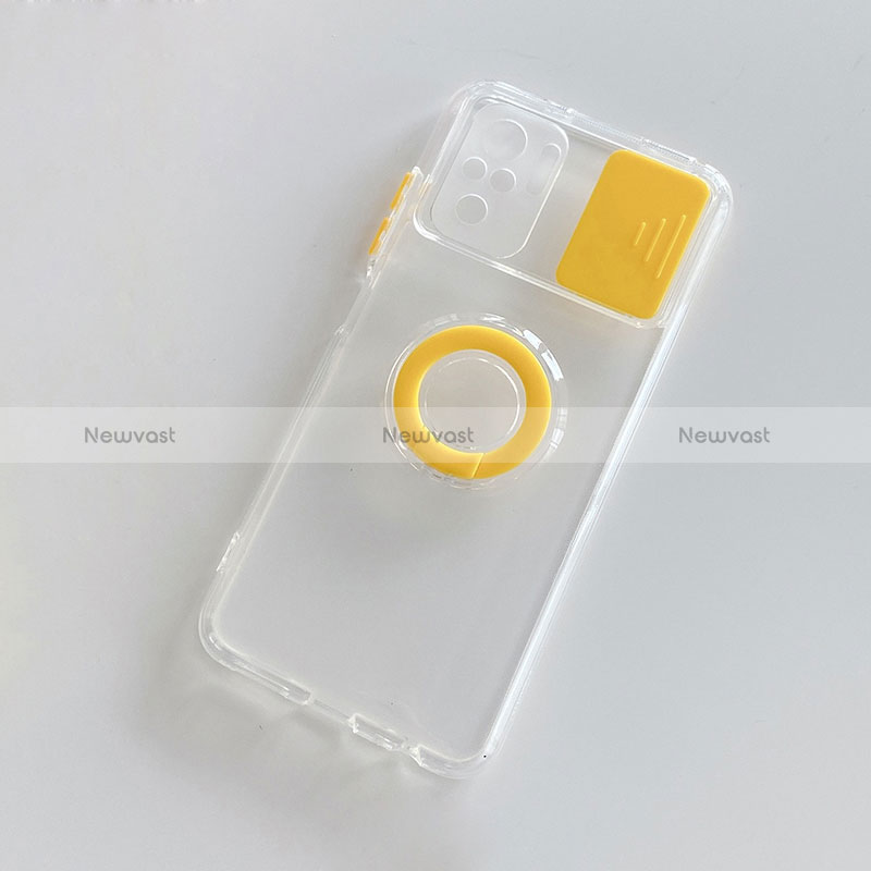 Ultra-thin Silicone Gel Soft Case 360 Degrees Cover MJ1 for Xiaomi Redmi Note 10 4G Yellow