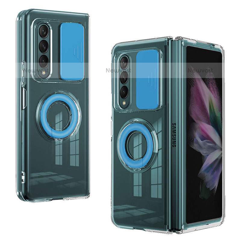 Ultra-thin Silicone Gel Soft Case 360 Degrees Cover MJ2 for Samsung Galaxy Z Fold3 5G Blue