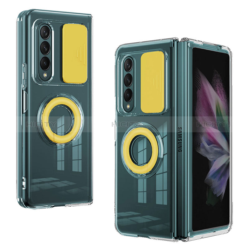 Ultra-thin Silicone Gel Soft Case 360 Degrees Cover MJ2 for Samsung Galaxy Z Fold4 5G Yellow