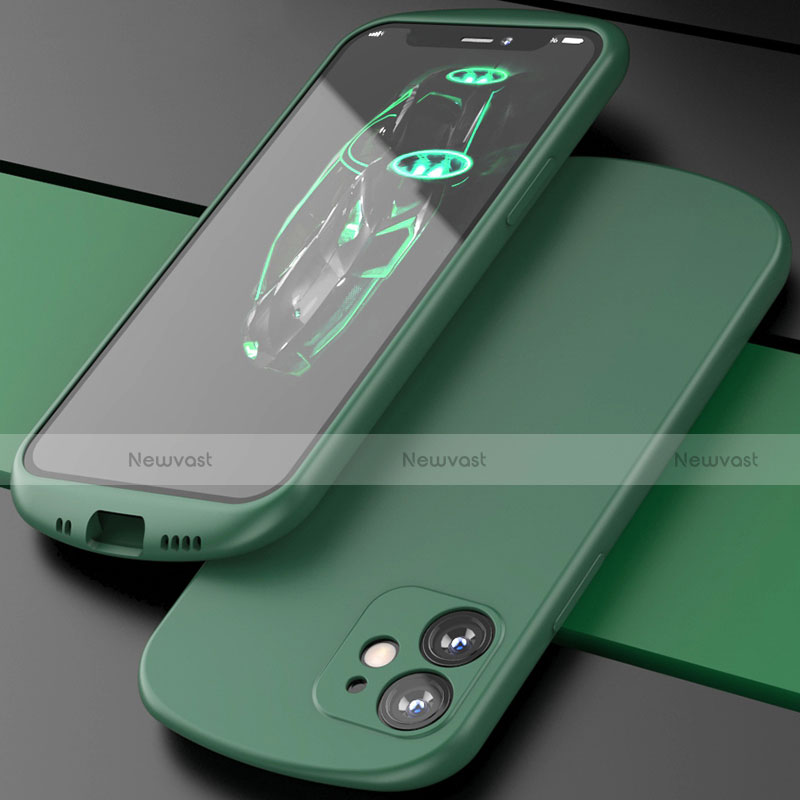 Ultra-thin Silicone Gel Soft Case 360 Degrees Cover N01 for Apple iPhone 12 Mini Green