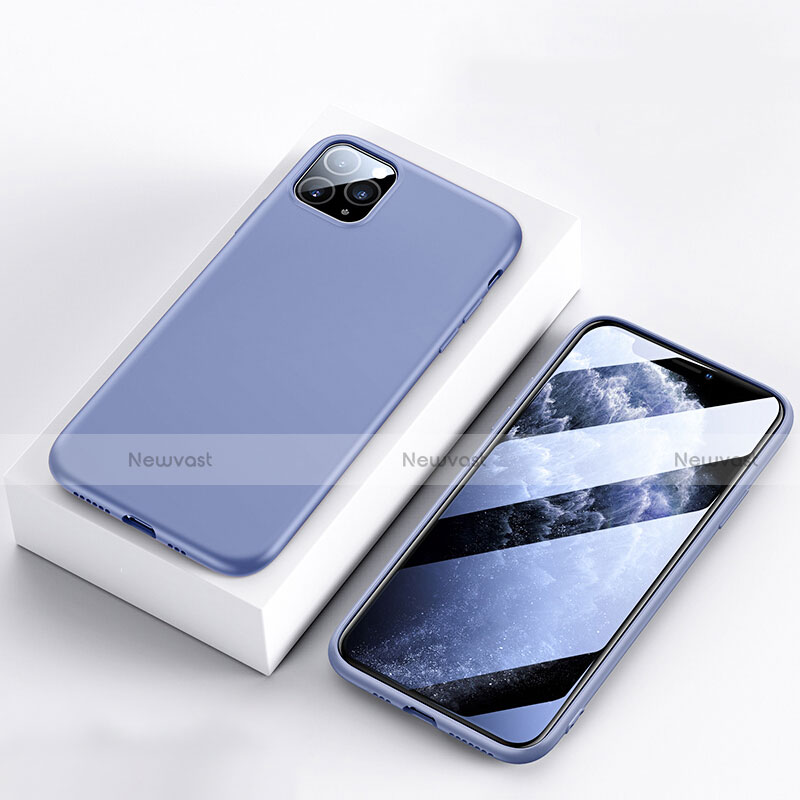 Ultra-thin Silicone Gel Soft Case 360 Degrees Cover S01 for Apple iPhone 11 Pro Blue