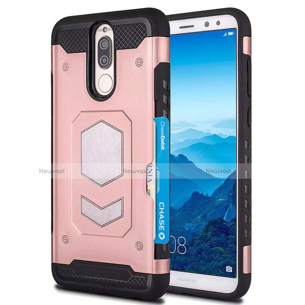 Ultra-thin Silicone Gel Soft Case 360 Degrees Cover S01 for Huawei G10 Rose Gold