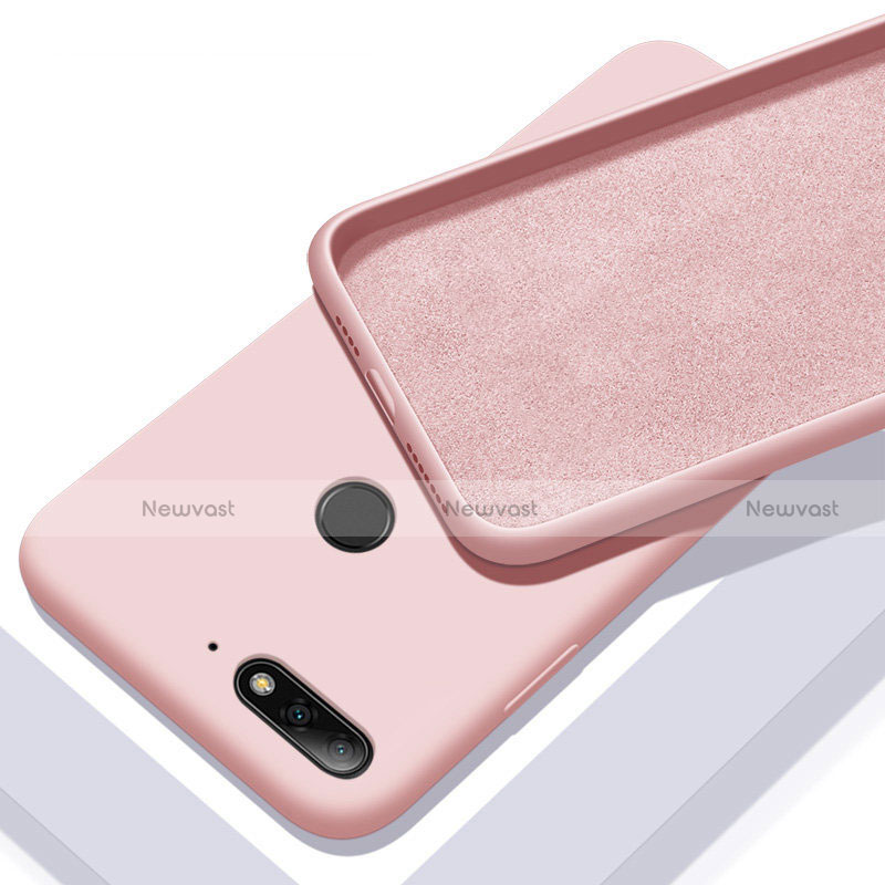 Ultra-thin Silicone Gel Soft Case 360 Degrees Cover S01 for Huawei Honor 7A Rose Gold