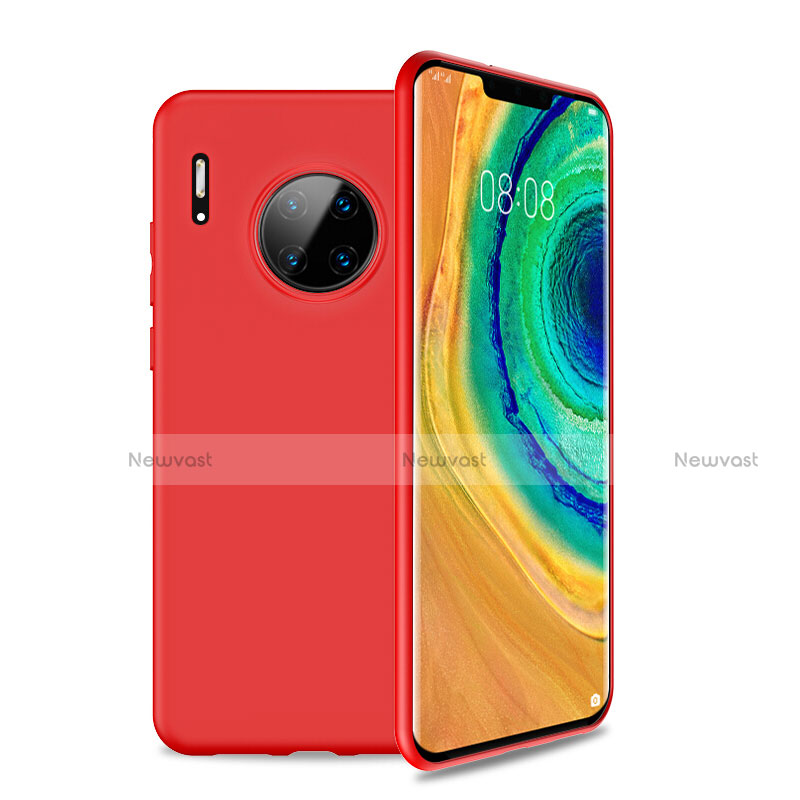 Ultra-thin Silicone Gel Soft Case 360 Degrees Cover S01 for Huawei Mate 30 5G Red