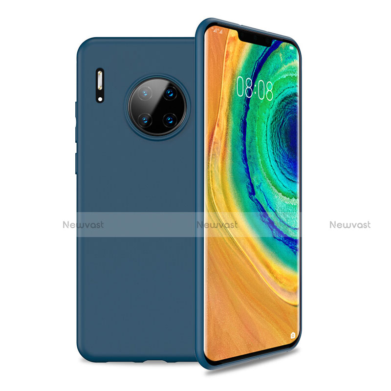 Ultra-thin Silicone Gel Soft Case 360 Degrees Cover S01 for Huawei Mate 30E Pro 5G Blue