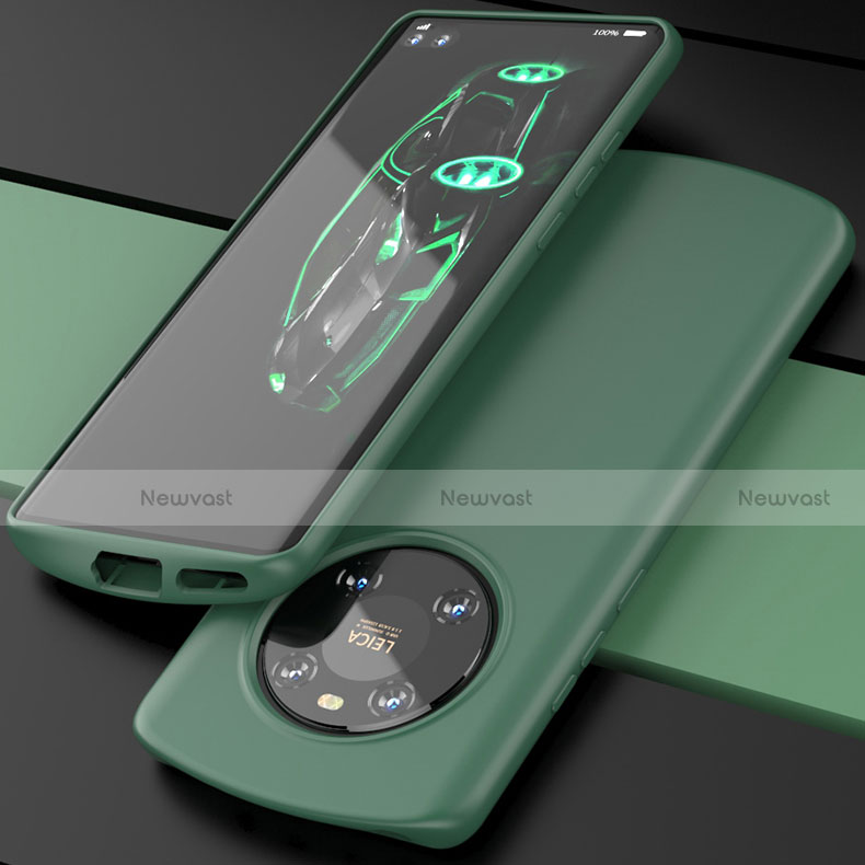 Ultra-thin Silicone Gel Soft Case 360 Degrees Cover S01 for Huawei Mate 40E Pro 4G Midnight Green