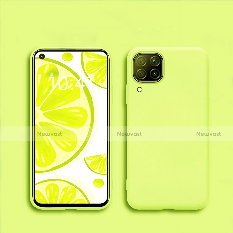 Ultra-thin Silicone Gel Soft Case 360 Degrees Cover S01 for Huawei Nova 6 SE Yellow