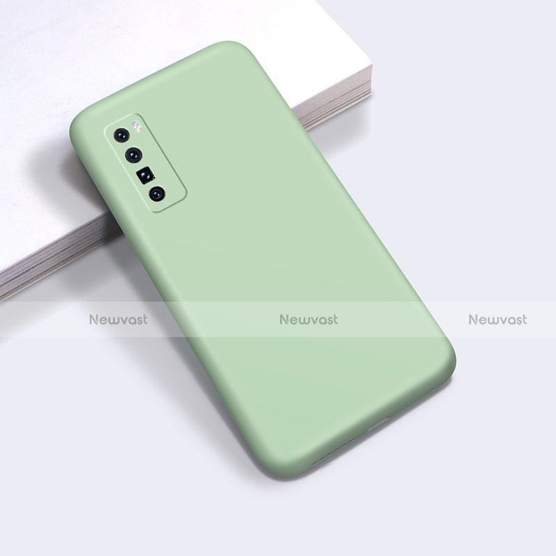 Ultra-thin Silicone Gel Soft Case 360 Degrees Cover S01 for Huawei Nova 7 Pro 5G Green