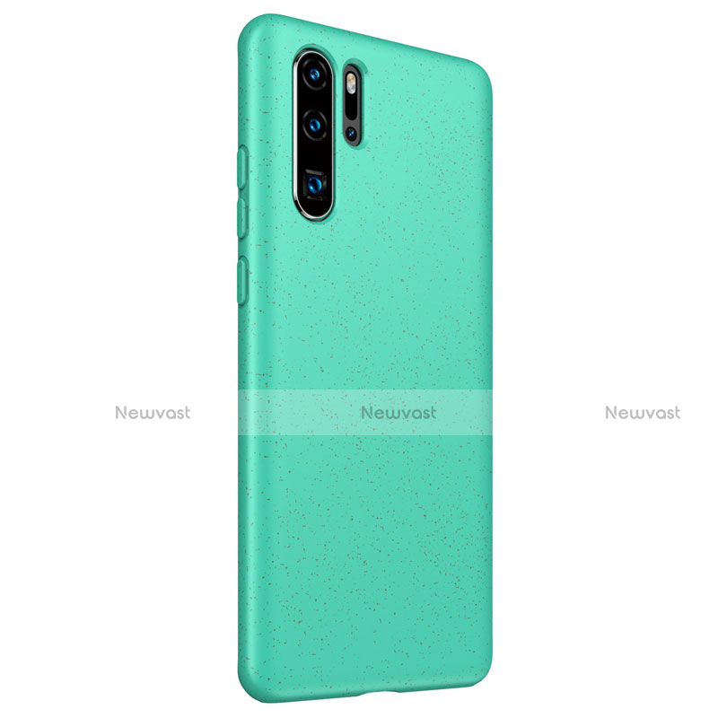 Ultra-thin Silicone Gel Soft Case 360 Degrees Cover S01 for Huawei P30 Pro Cyan