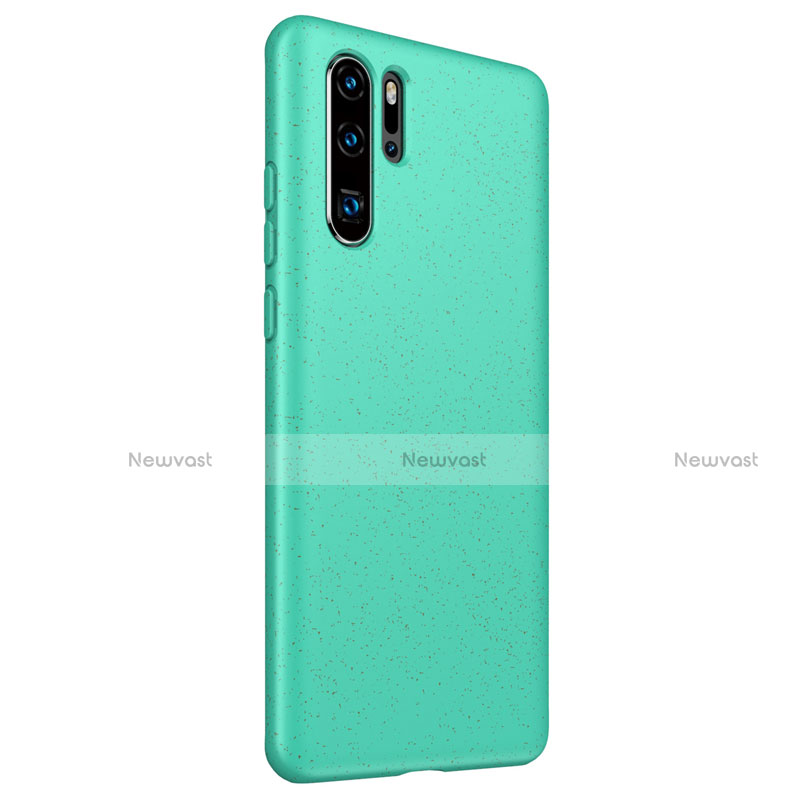 Ultra-thin Silicone Gel Soft Case 360 Degrees Cover S01 for Huawei P30 Pro New Edition Cyan