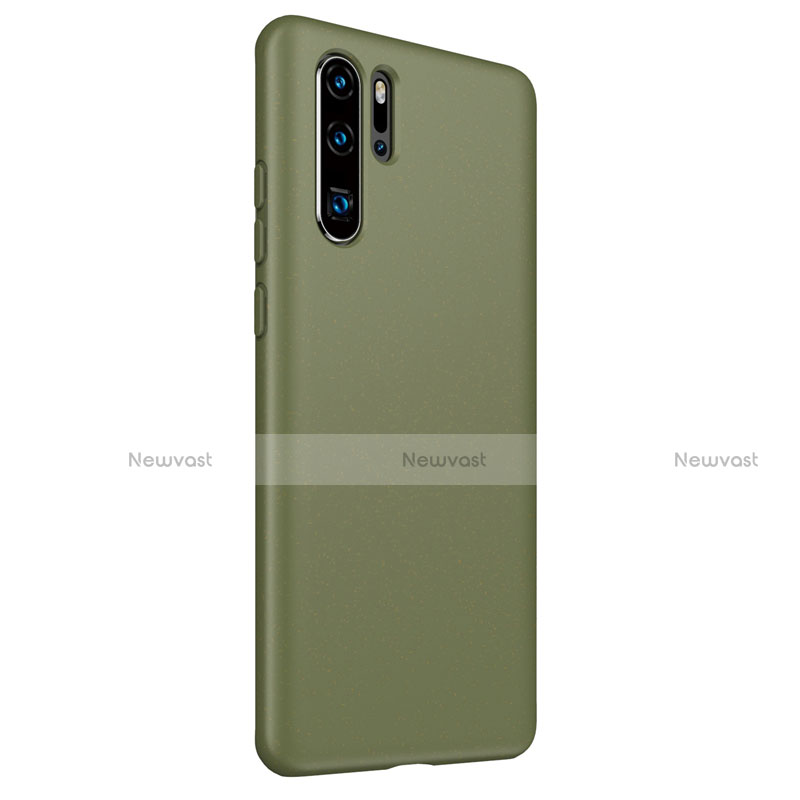 Ultra-thin Silicone Gel Soft Case 360 Degrees Cover S01 for Huawei P30 Pro New Edition Green