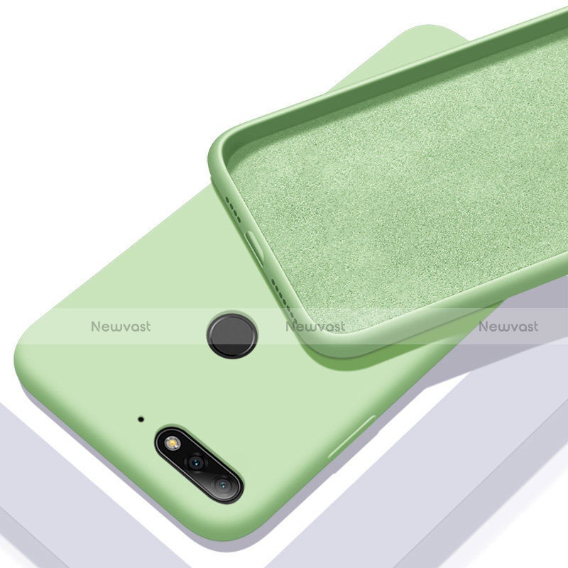 Ultra-thin Silicone Gel Soft Case 360 Degrees Cover S01 for Huawei Y6 Prime (2018) Green