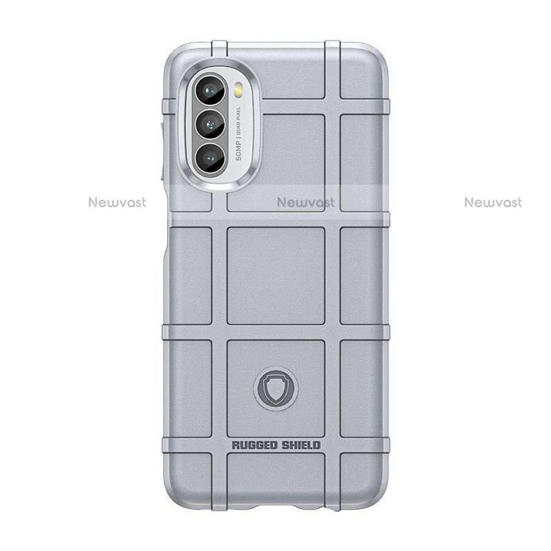 Ultra-thin Silicone Gel Soft Case 360 Degrees Cover S01 for Motorola Moto Edge (2022) 5G Gray