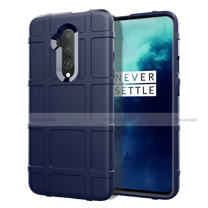 Ultra-thin Silicone Gel Soft Case 360 Degrees Cover S01 for OnePlus 7T Pro 5G Blue