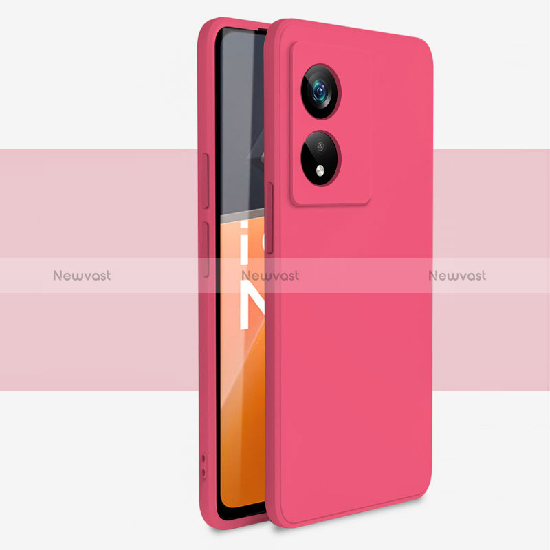 Ultra-thin Silicone Gel Soft Case 360 Degrees Cover S01 for Oppo A1 Pro 5G Red