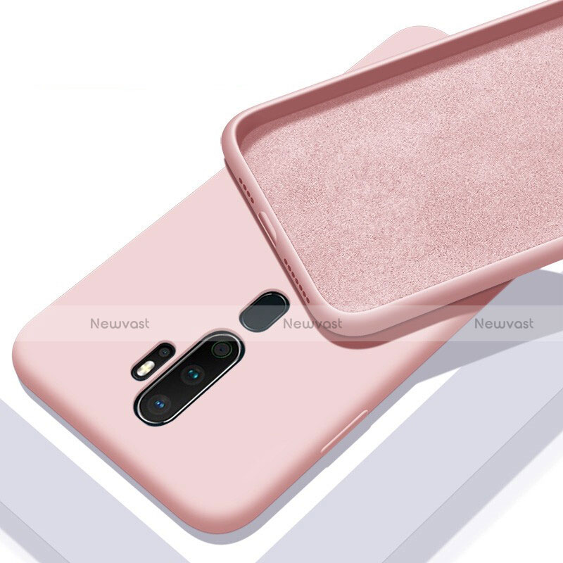 Ultra-thin Silicone Gel Soft Case 360 Degrees Cover S01 for Oppo A11 Pink