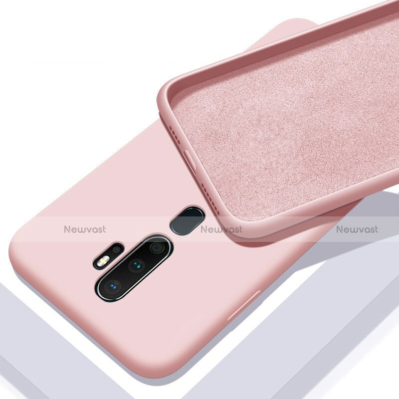 Ultra-thin Silicone Gel Soft Case 360 Degrees Cover S01 for Oppo A11X Pink