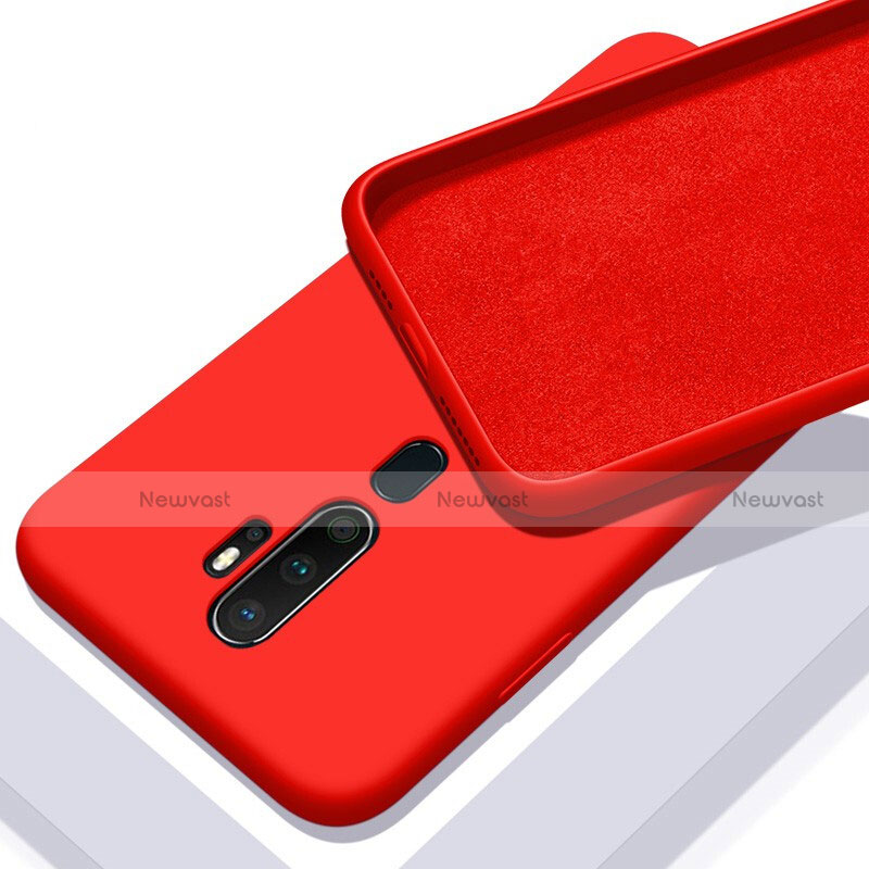 Ultra-thin Silicone Gel Soft Case 360 Degrees Cover S01 for Oppo A11X Red