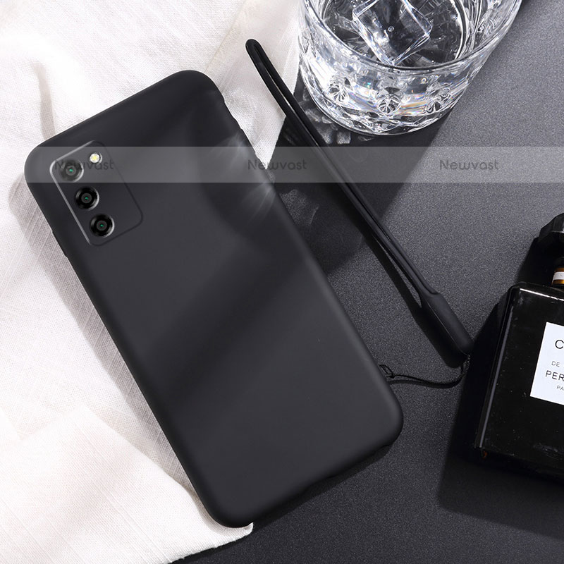 Ultra-thin Silicone Gel Soft Case 360 Degrees Cover S01 for Oppo A55S 5G Black
