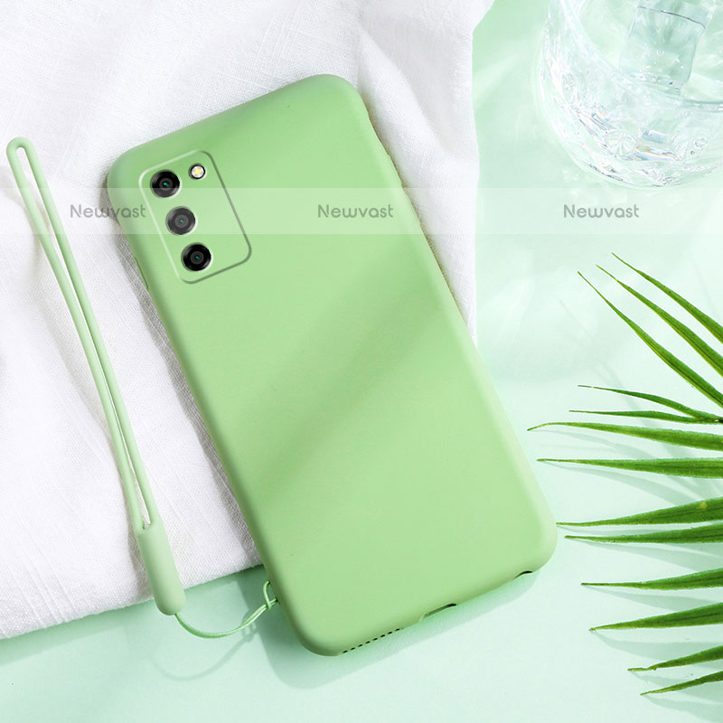Ultra-thin Silicone Gel Soft Case 360 Degrees Cover S01 for Oppo A55S 5G Green