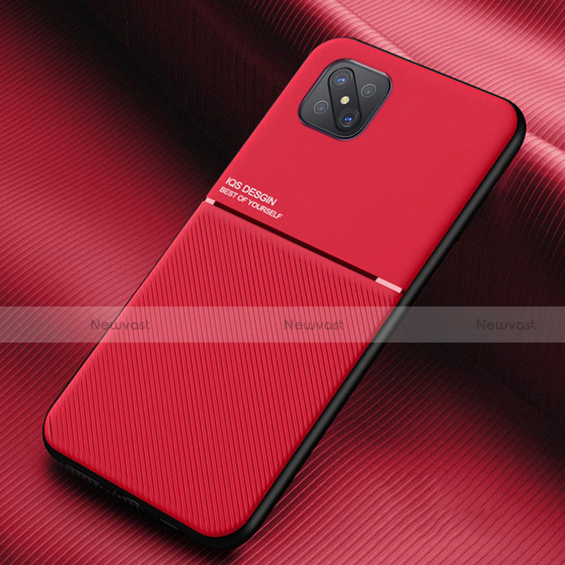 Ultra-thin Silicone Gel Soft Case 360 Degrees Cover S01 for Oppo A92s 5G Red