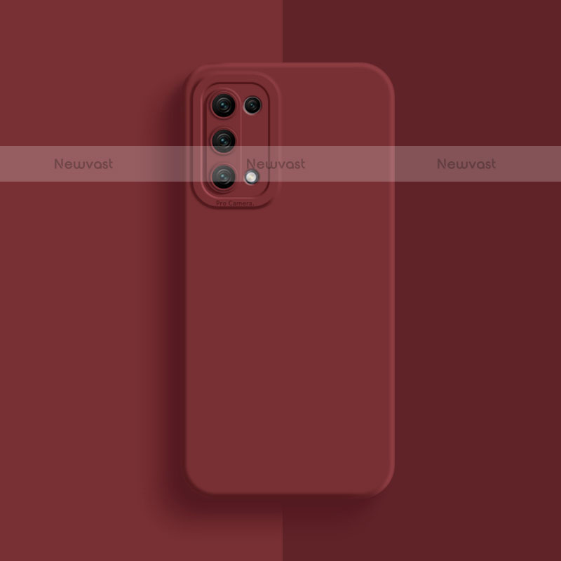 Ultra-thin Silicone Gel Soft Case 360 Degrees Cover S01 for Oppo A93 5G Red