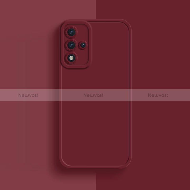 Ultra-thin Silicone Gel Soft Case 360 Degrees Cover S01 for Oppo A93s 5G Red