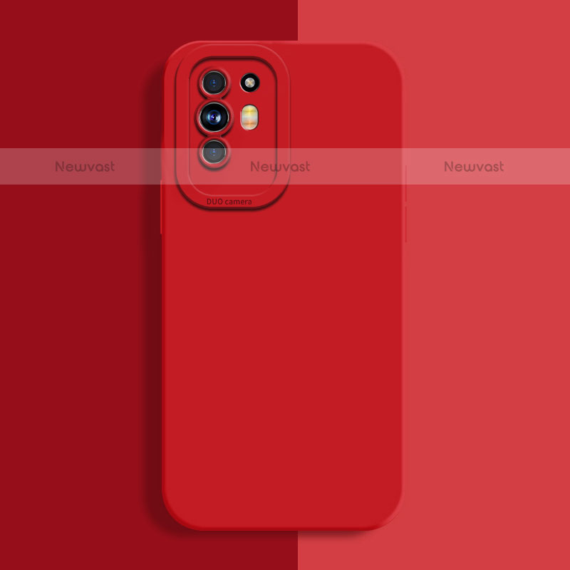 Ultra-thin Silicone Gel Soft Case 360 Degrees Cover S01 for Oppo F19 Pro+ Plus 5G Red