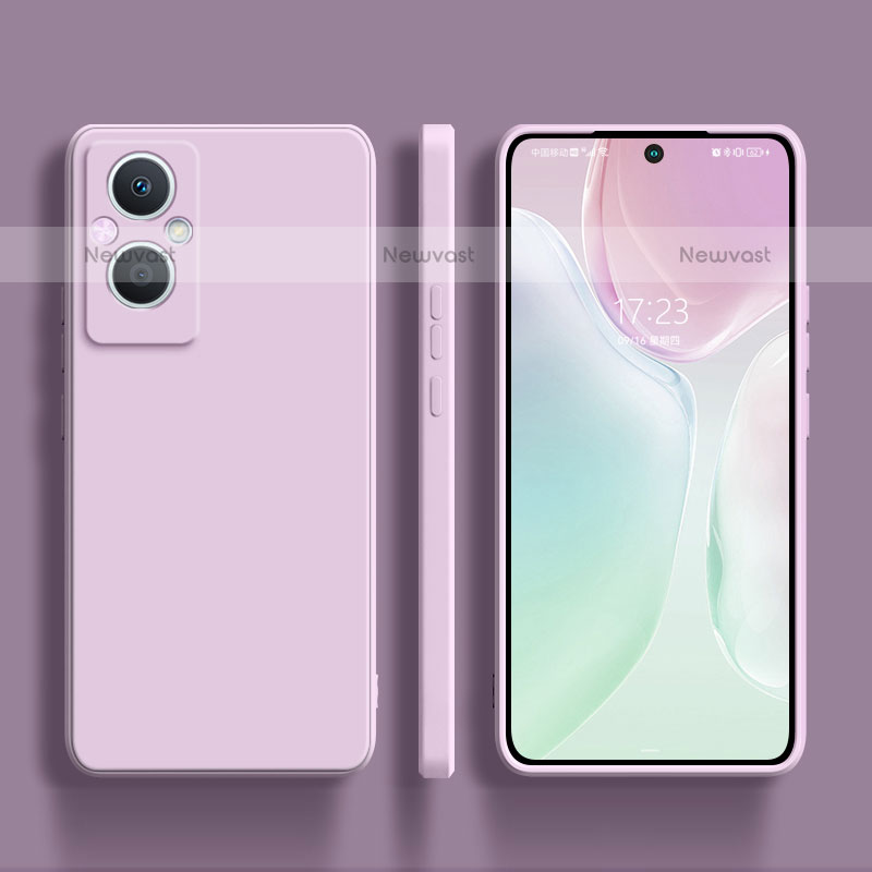 Ultra-thin Silicone Gel Soft Case 360 Degrees Cover S01 for Oppo F21 Pro 5G Clove Purple