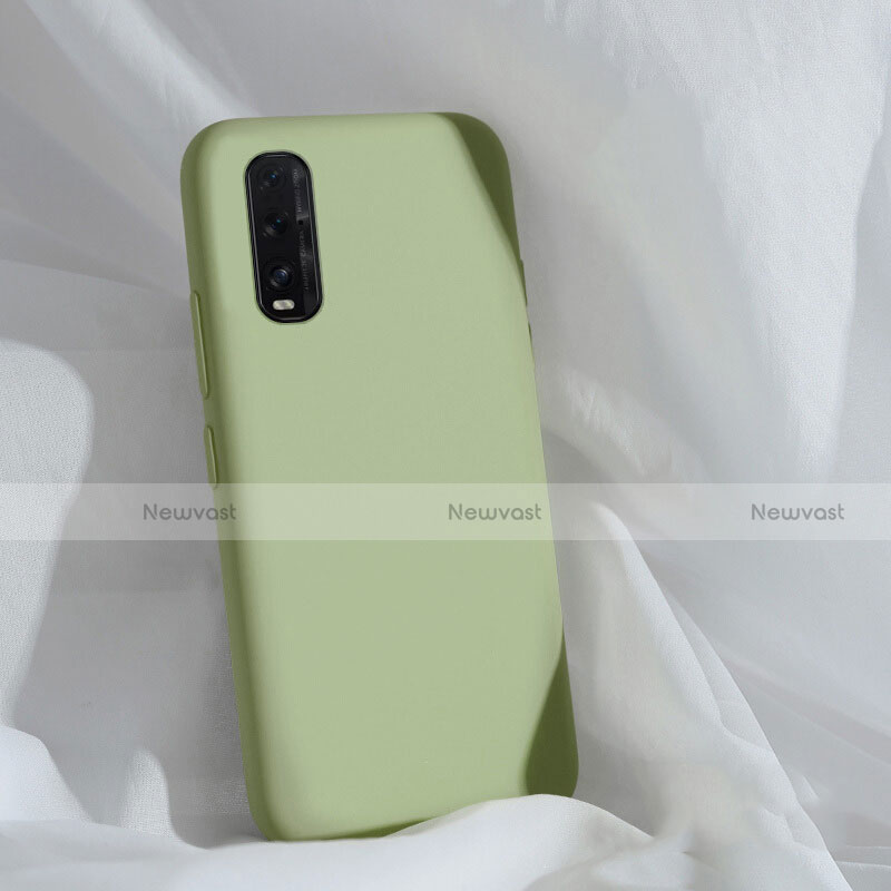 Ultra-thin Silicone Gel Soft Case 360 Degrees Cover S01 for Oppo Find X2 Green