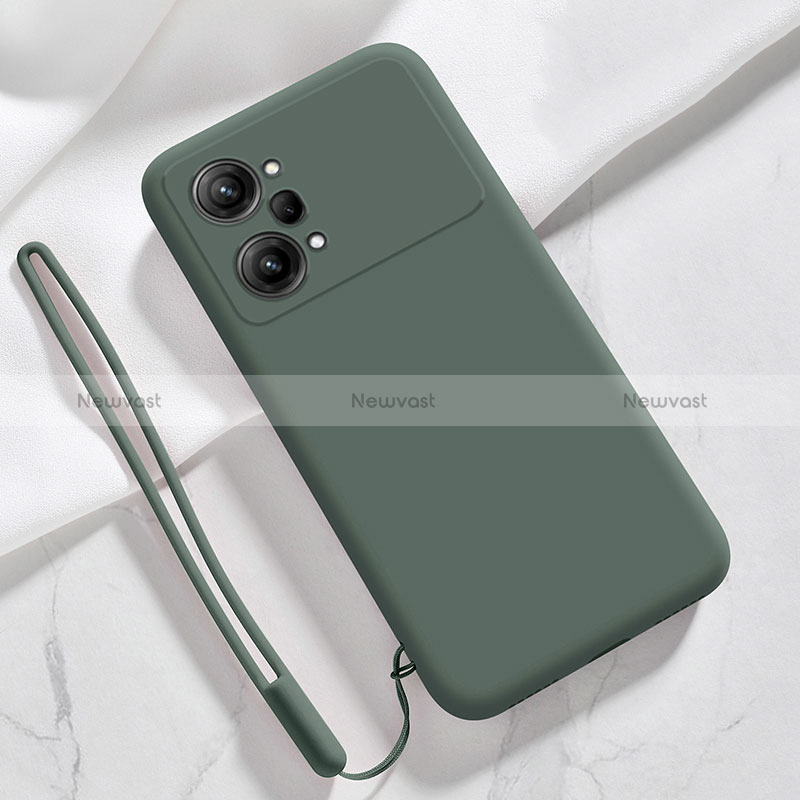 Ultra-thin Silicone Gel Soft Case 360 Degrees Cover S01 for Oppo K10 Pro 5G Midnight Green