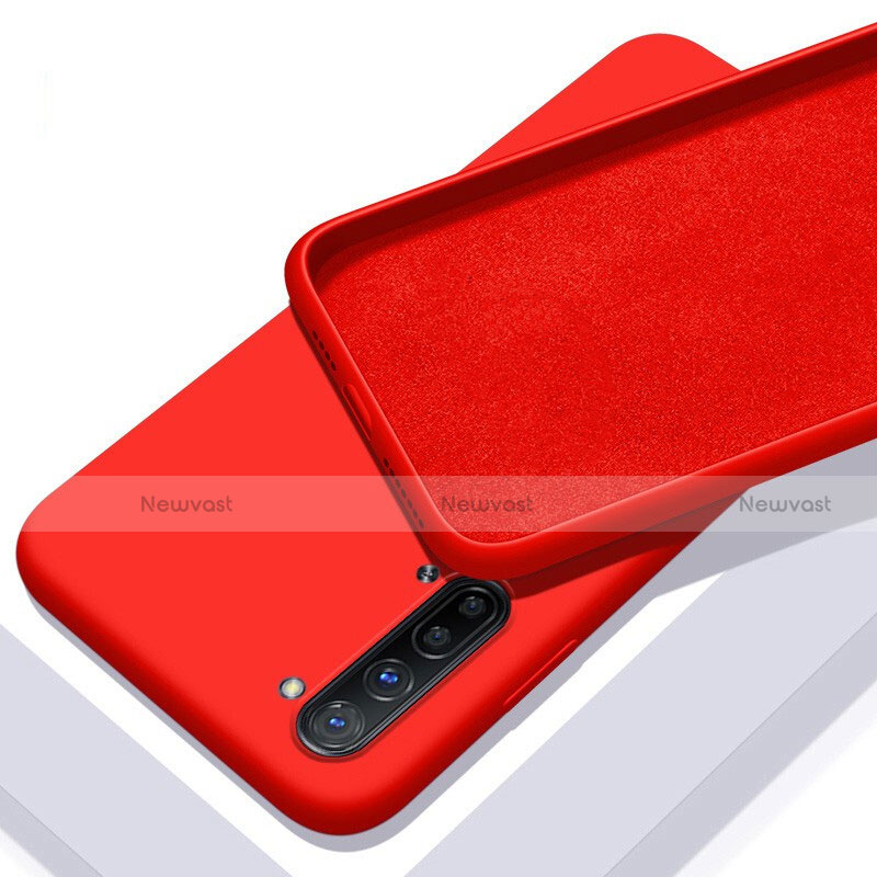 Ultra-thin Silicone Gel Soft Case 360 Degrees Cover S01 for Oppo K7 5G Red