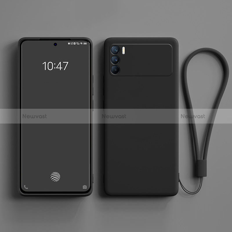 Ultra-thin Silicone Gel Soft Case 360 Degrees Cover S01 for Oppo K9 Pro 5G Black