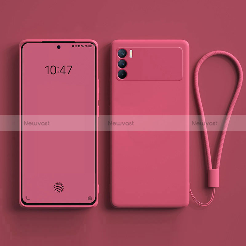 Ultra-thin Silicone Gel Soft Case 360 Degrees Cover S01 for Oppo K9 Pro 5G Hot Pink