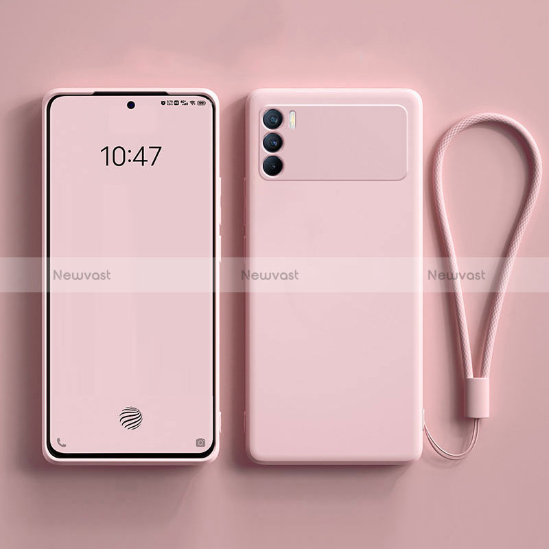 Ultra-thin Silicone Gel Soft Case 360 Degrees Cover S01 for Oppo K9 Pro 5G Pink