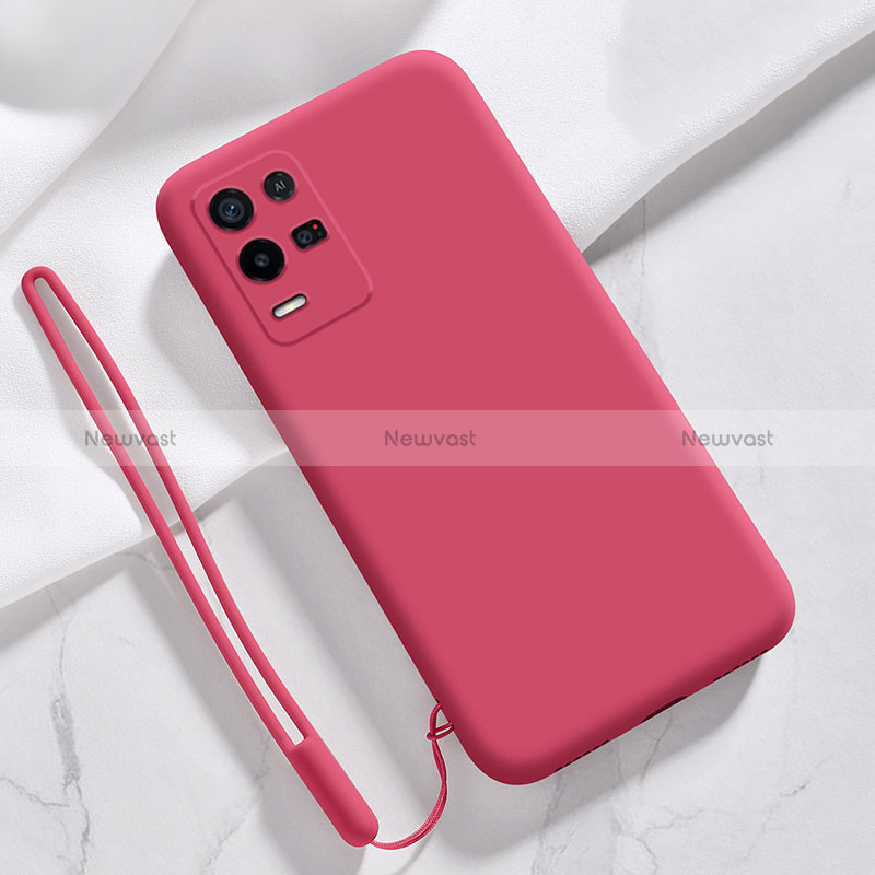 Ultra-thin Silicone Gel Soft Case 360 Degrees Cover S01 for Oppo K9X 5G Red