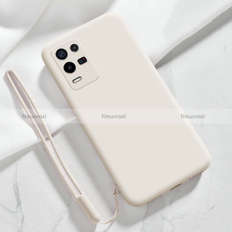 Ultra-thin Silicone Gel Soft Case 360 Degrees Cover S01 for Oppo K9X 5G White