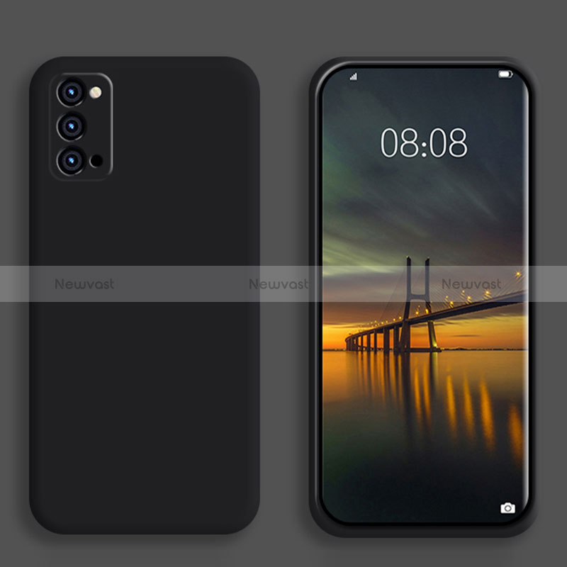 Ultra-thin Silicone Gel Soft Case 360 Degrees Cover S01 for Oppo Reno6 Pro 5G Black