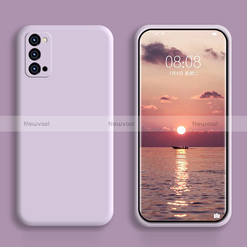 Ultra-thin Silicone Gel Soft Case 360 Degrees Cover S01 for Oppo Reno6 Pro 5G Clove Purple