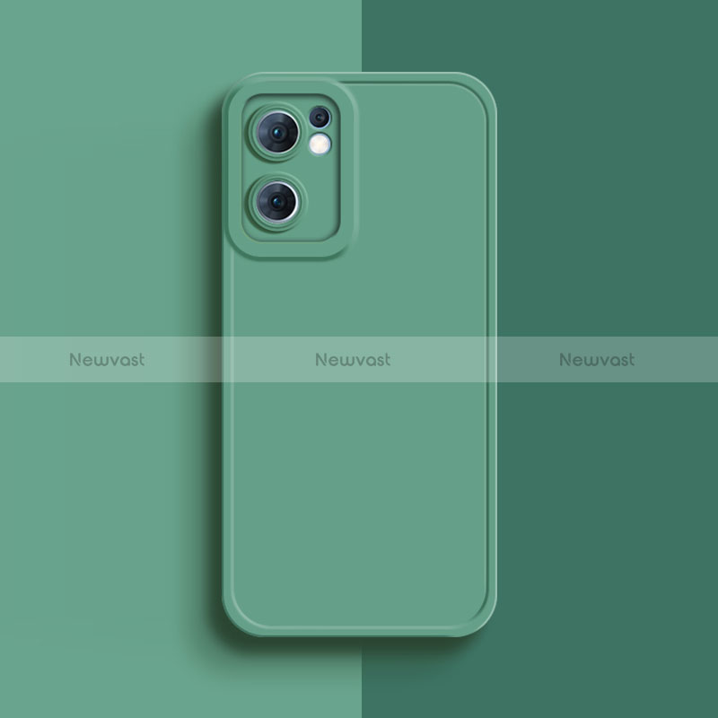 Ultra-thin Silicone Gel Soft Case 360 Degrees Cover S01 for Oppo Reno7 SE 5G Green