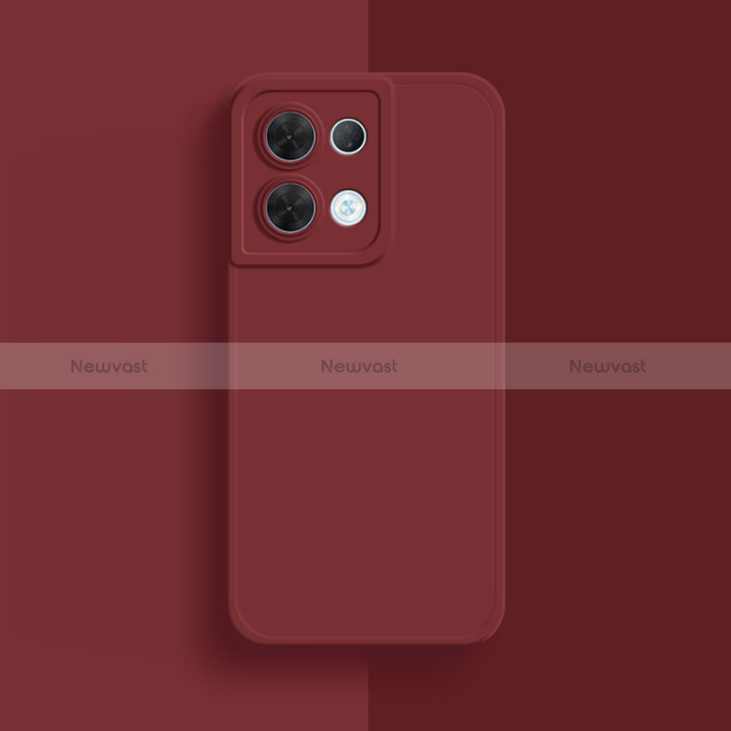 Ultra-thin Silicone Gel Soft Case 360 Degrees Cover S01 for Oppo Reno8 Pro+ Plus 5G Red