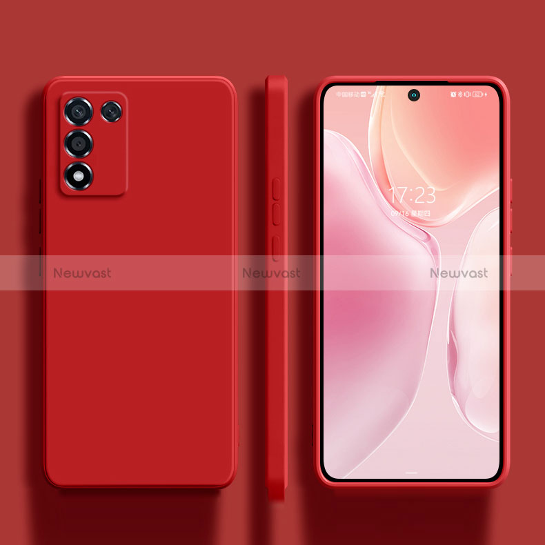 Ultra-thin Silicone Gel Soft Case 360 Degrees Cover S01 for Realme Q3s 5G Red