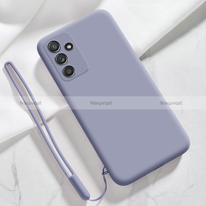 Ultra-thin Silicone Gel Soft Case 360 Degrees Cover S01 for Samsung Galaxy A14 4G Lavender Gray