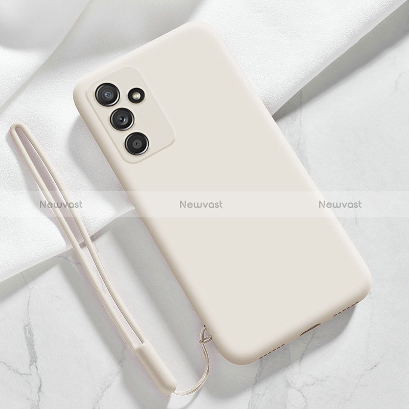 Ultra-thin Silicone Gel Soft Case 360 Degrees Cover S01 for Samsung Galaxy A14 4G White