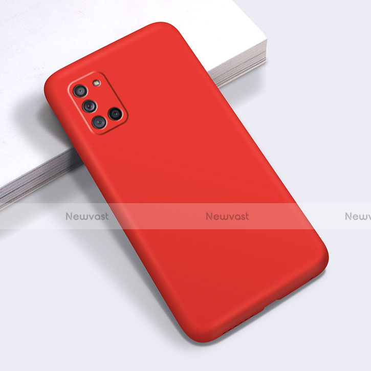 Ultra-thin Silicone Gel Soft Case 360 Degrees Cover S01 for Samsung Galaxy A31 Red