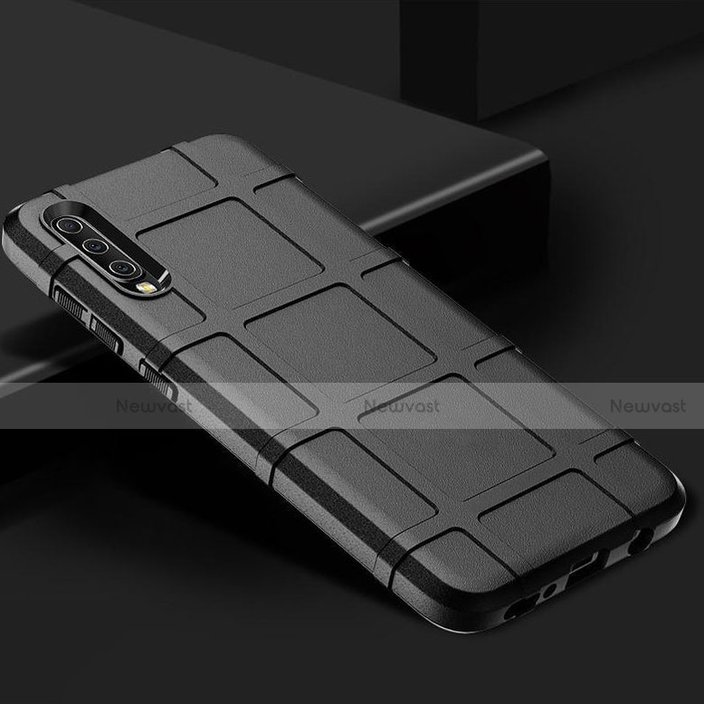 Ultra-thin Silicone Gel Soft Case 360 Degrees Cover S01 for Samsung Galaxy A70S Black